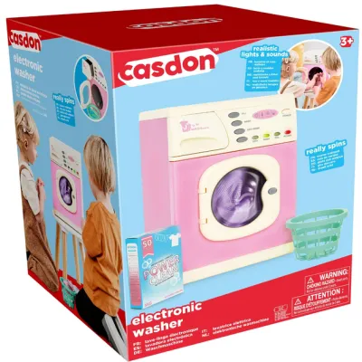 Casdon Electronic Washing Machine – Realistic Toy for Kids

