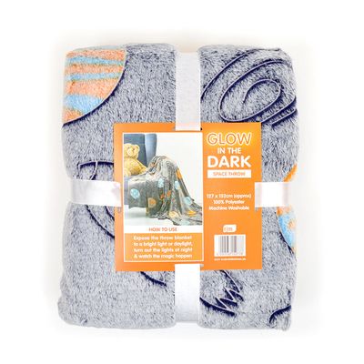 Glow in the Dark Space Xplorers Blanket