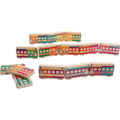 BS Toys Wooden Domino Train – 27 pcs

