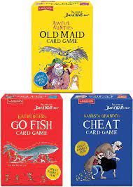 David Walliams Classic Kids Card Games 3 Types