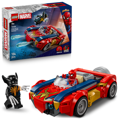 Lego 76336 Spiderman Car v Venomised Wolverine