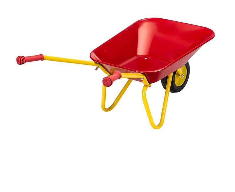 Red Metal Wheelbarrow