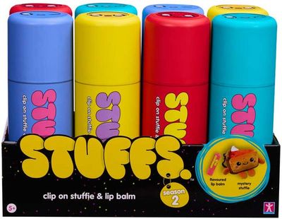 Stuffs Clip on Stuffie and Lip Balm