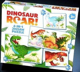 Dinosaur Roar 4 in 1 Puzzle