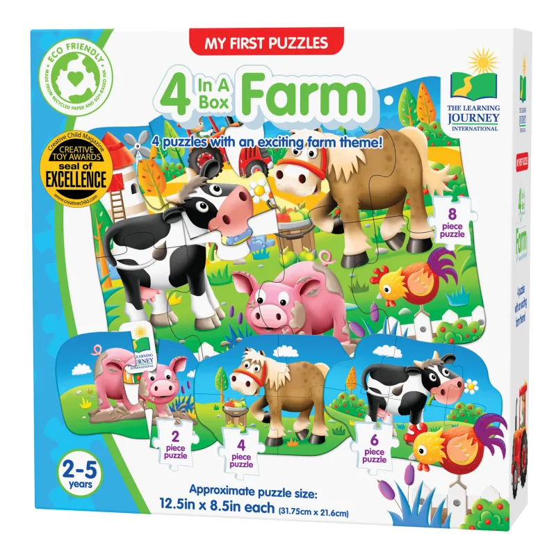 4 in a Box Farm Puzzle