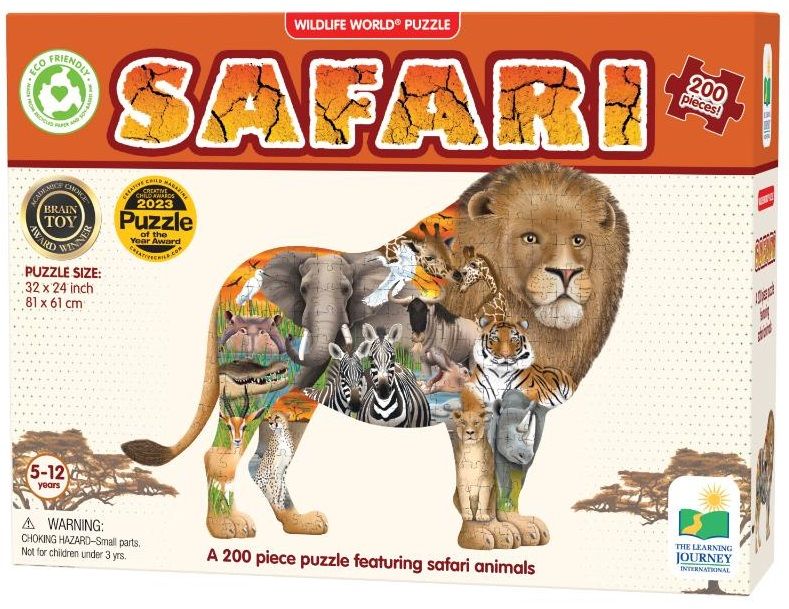 Wildlife World Safari Puzzle 200pcs
