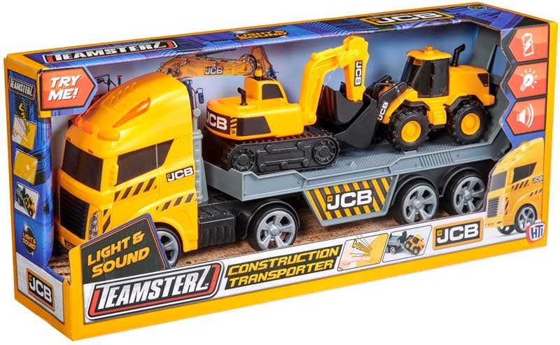 Teamsterz JCB Construction Transporter w Light and Sound