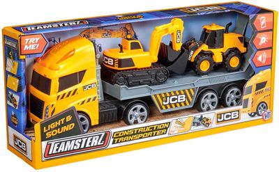 Teamsterz JCB Construction Transporter w Light and Sound