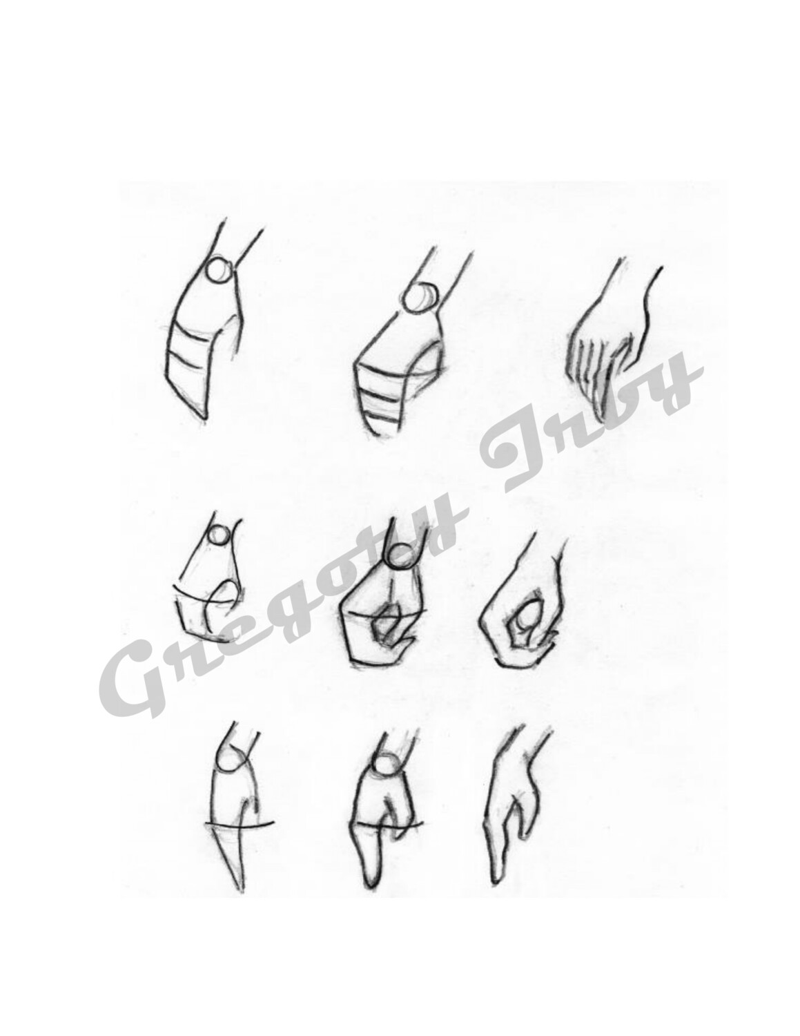 A Reference E-Book Guide To Drawing Contoured Hands