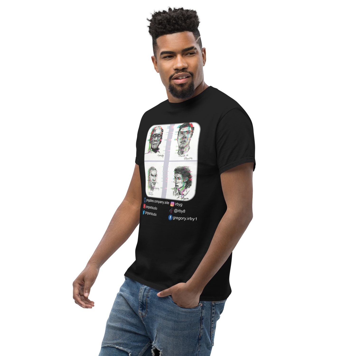 Famous Hollywood Monsters Tee-Shirts