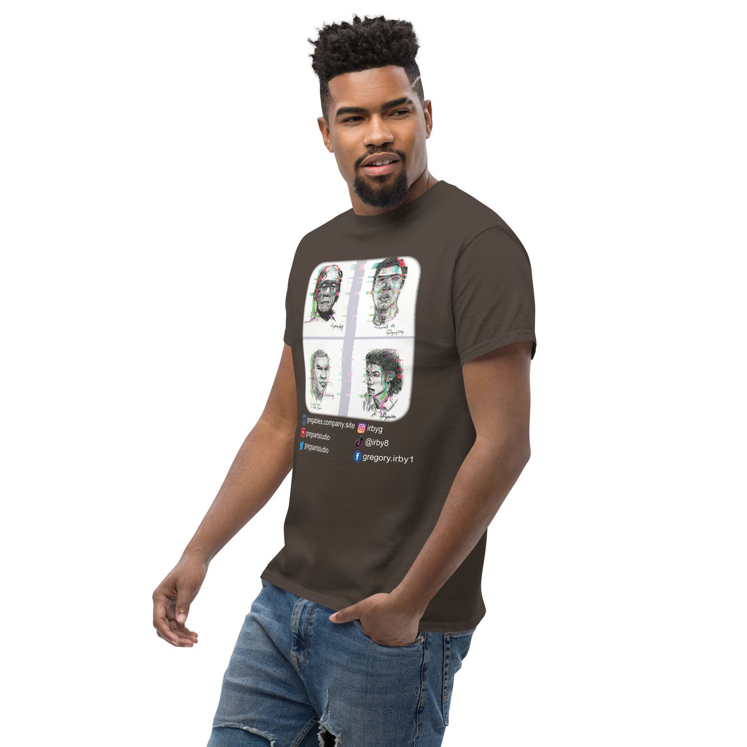 Famous Hollywood Monsters Tee-Shirts