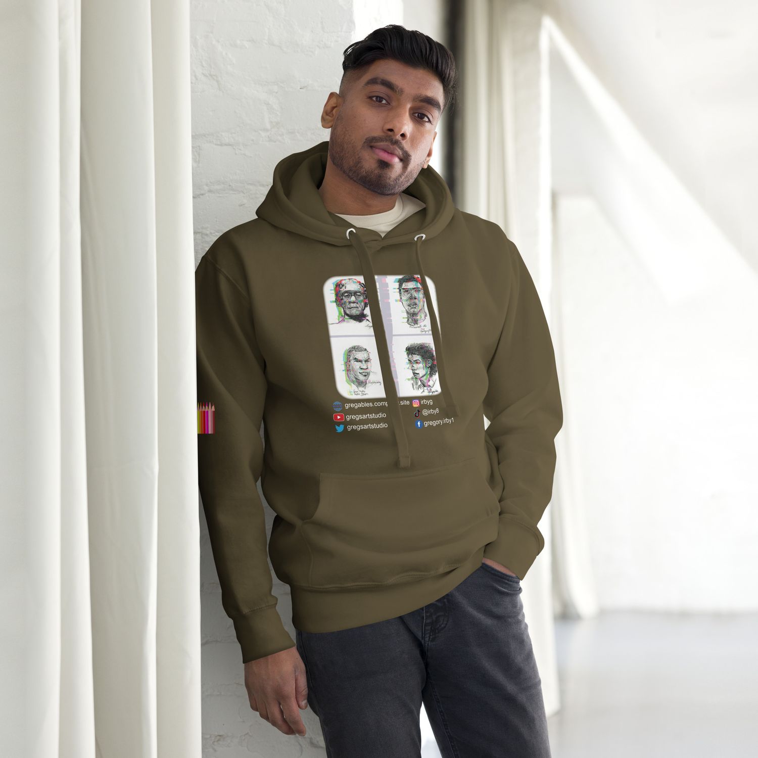 Famous Hollywood Monsters Hoodie