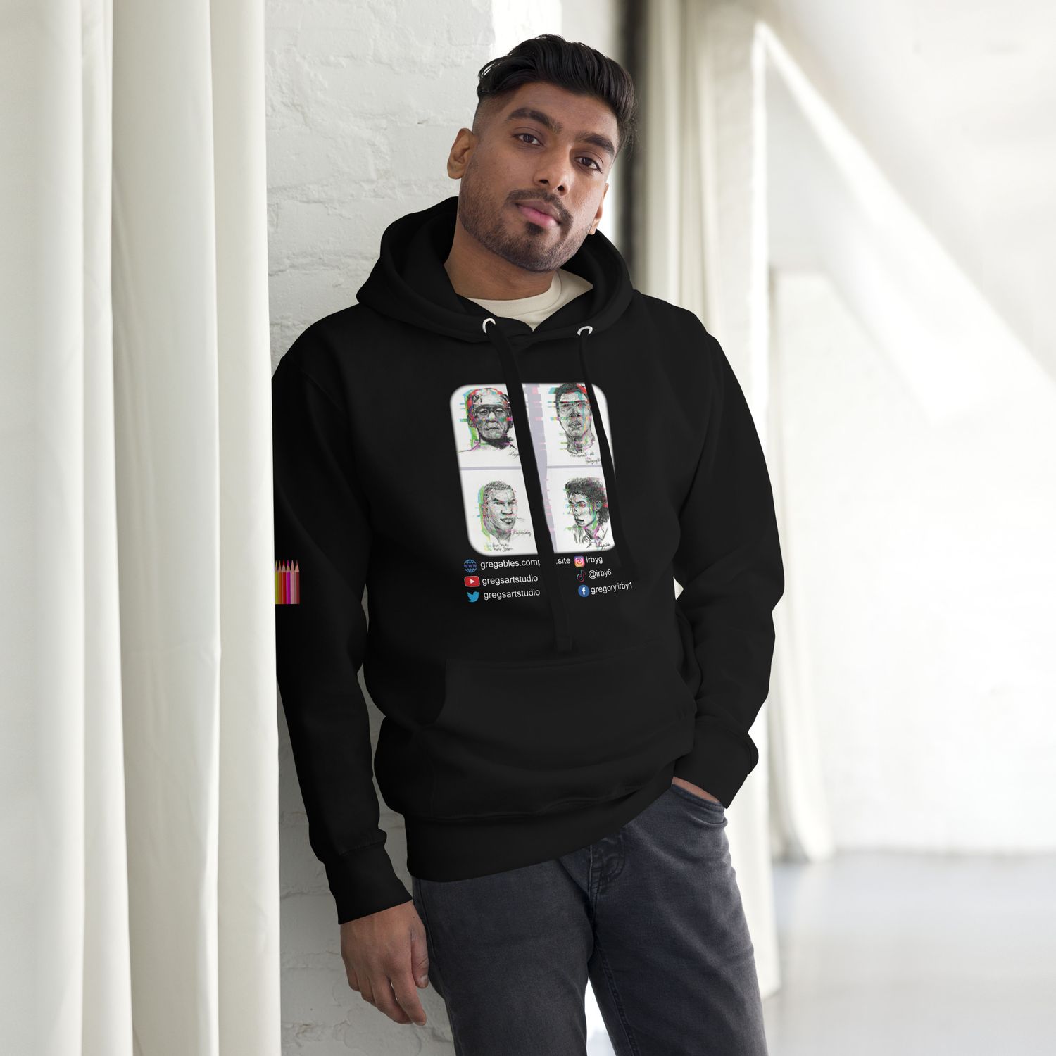 Famous Hollywood Monsters Hoodie