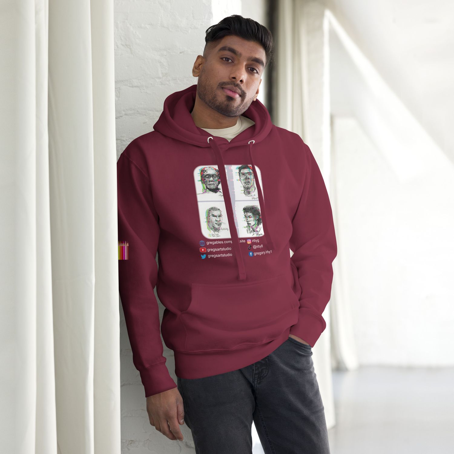 Famous Hollywood Monsters Hoodie