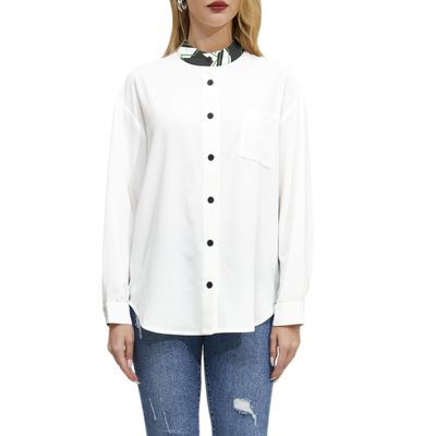 Long Sleeve Button Up Casual Shirt Top