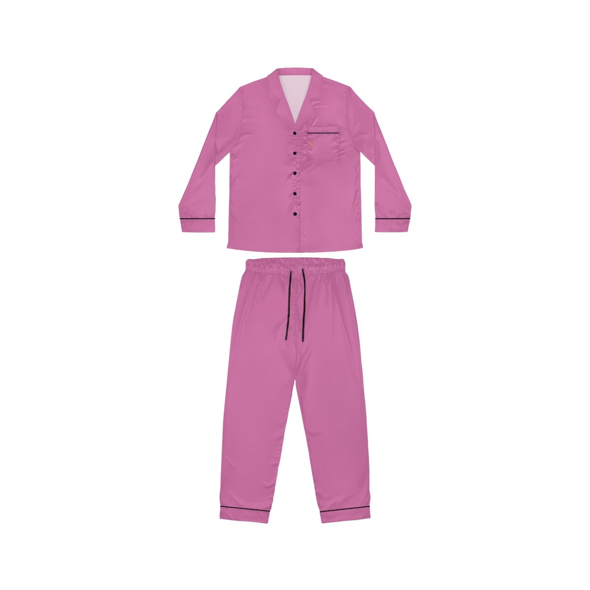 Women&#39;s Satin Pajamas (AOP), Sizes: 3XL/4XL, Detail color: Pink