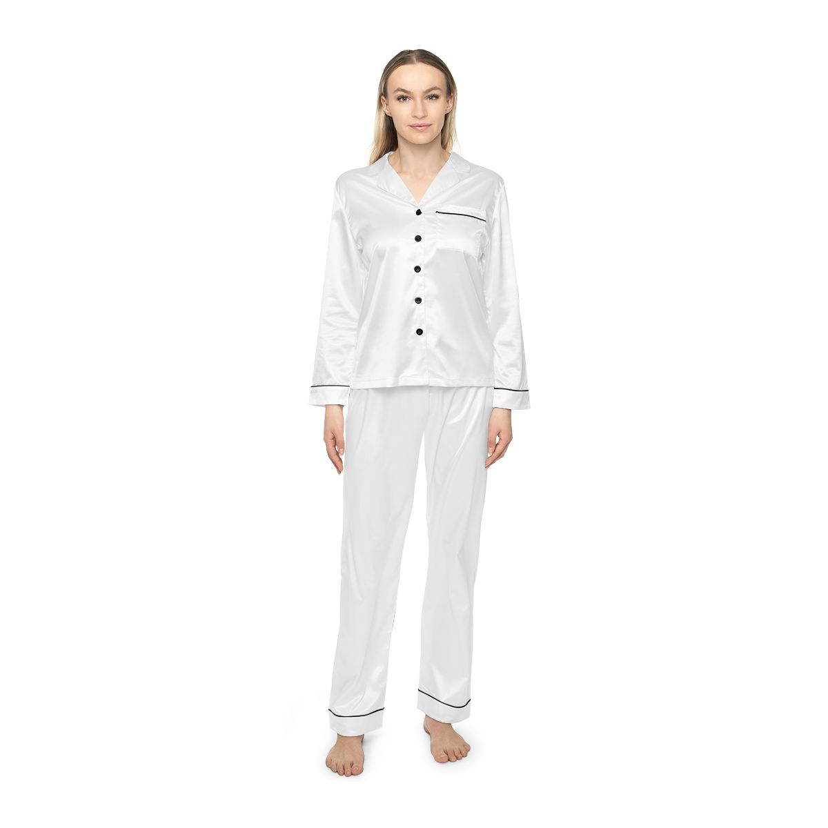 Women&#39;s Satin Pajamas (AOP)