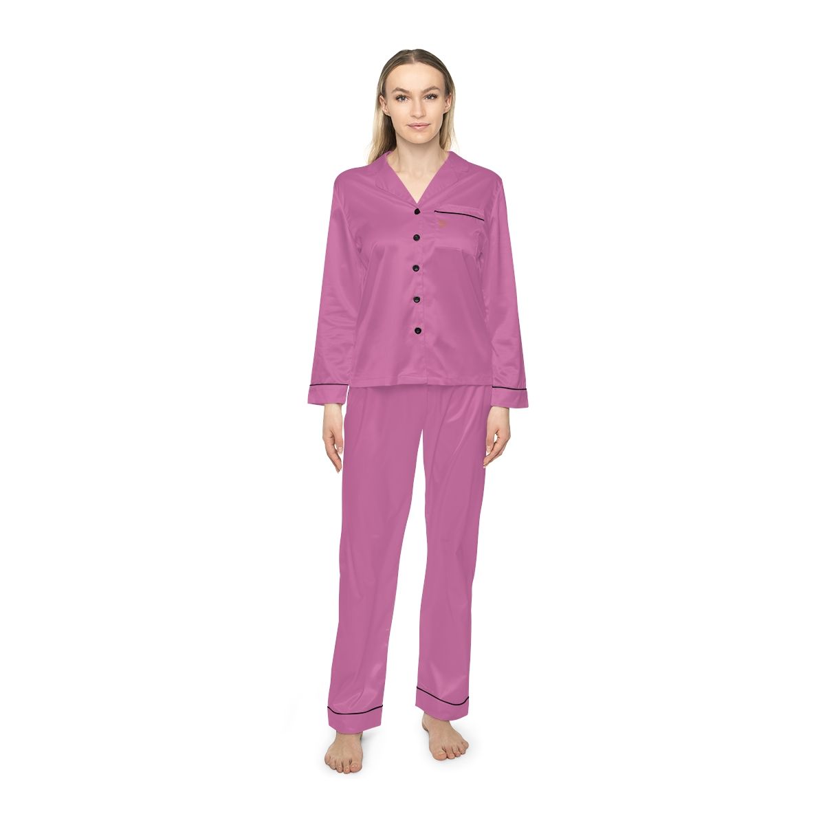 Women&#39;s Satin Pajamas (AOP)