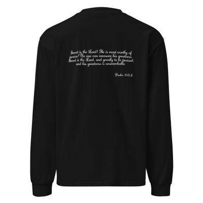 Premium heavyweight long sleeve shirt "Praise Shirt"