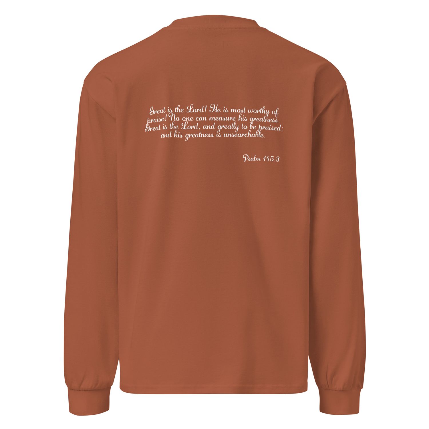 Premium heavyweight long sleeve shirt &quot;Praise Shirt&quot;