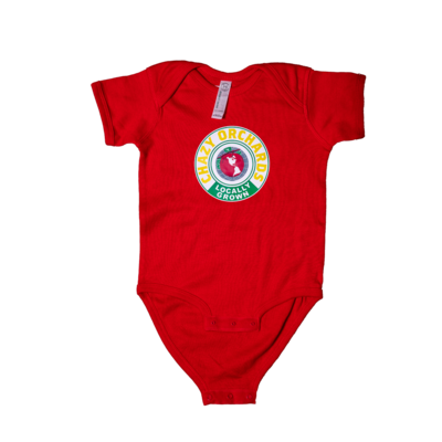 Logo Design &quot;Locally Grown&quot; Baby Onesie - Red