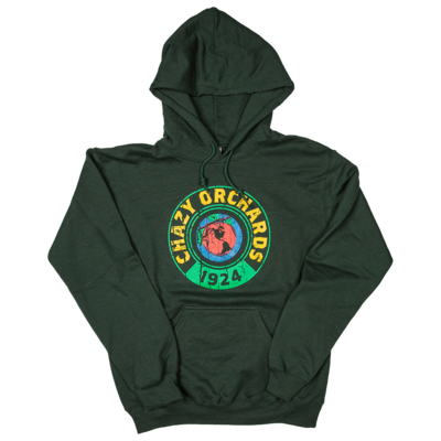 Logo Design Hooded Sweatshirt - Forest Green