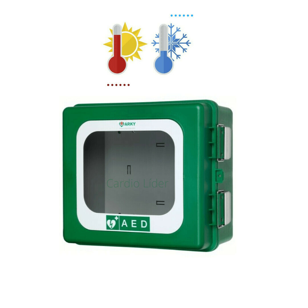 Vitrina desfibrilador estanca de exterior con alarma Arky Vitrina desfibrilador estanca de exterior con alarma Arky