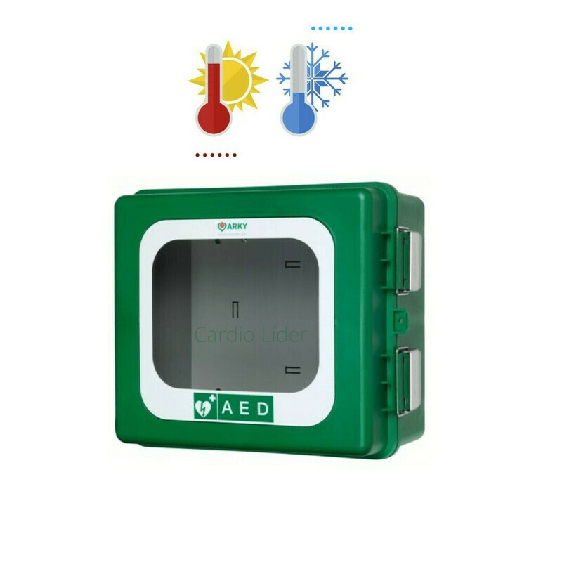 Vitrina desfibrilador estanca de exterior con alarma Arky Vitrina desfibrilador estanca de exterior con alarma Arky