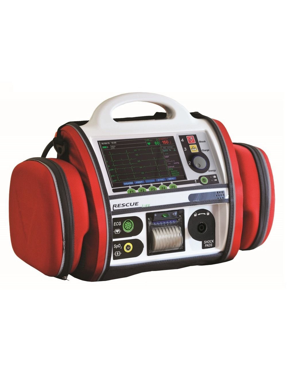 Monitor Desfibrilador de 5 canales - Rescue Life 7 Basic con marcapasos Monitor Desfibrilador de 5 canales - Rescue Life 7 Basic con marcapasos