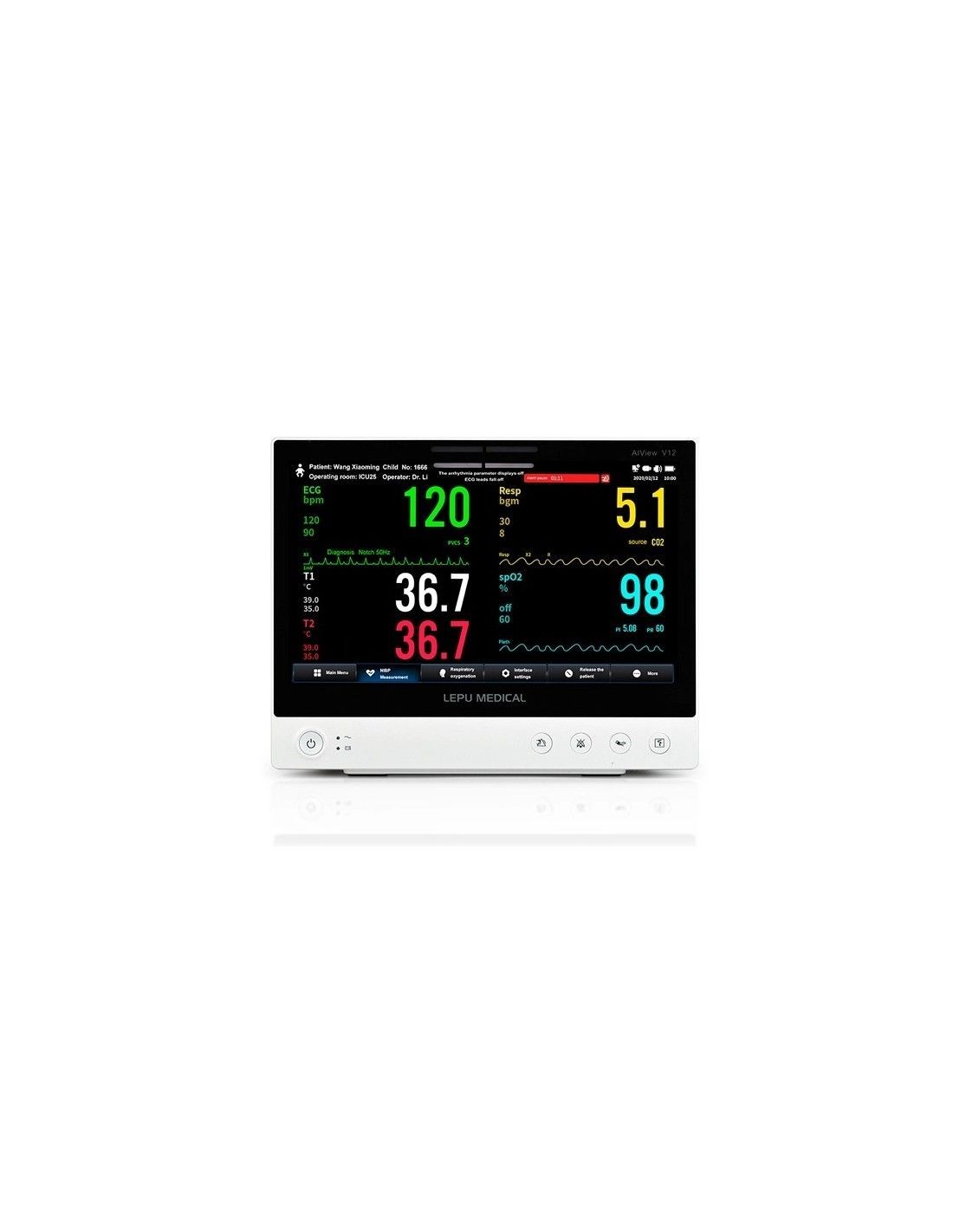  Monitor Multiparamétrico de Constantes Vitales AIVIEW V12
