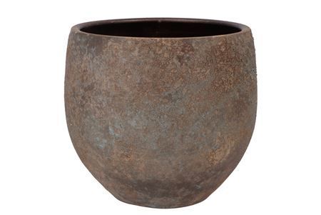 Brown Bali Ceramic Pot - D19.5cm
