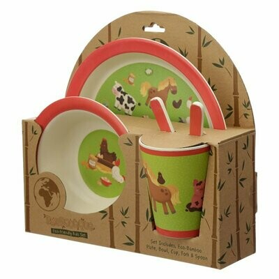 Bambootique Kids Dining Set- Bramley Bunch Farm Bambootique Kids Dining Set- Bramley Bunch Farm
