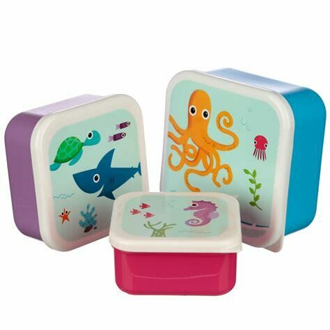 Sposh Sea Life Set of 3 Lunch Boxes