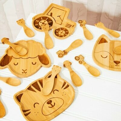 Bamboo Plates and Cutlery