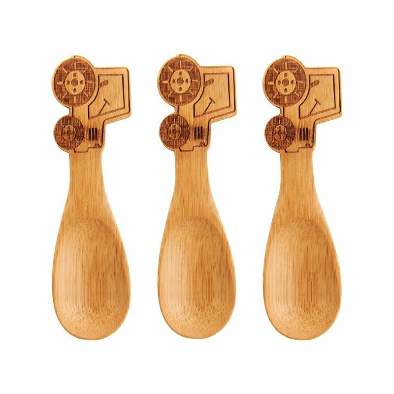 Tractor Bamboo Spoons - Set of 3