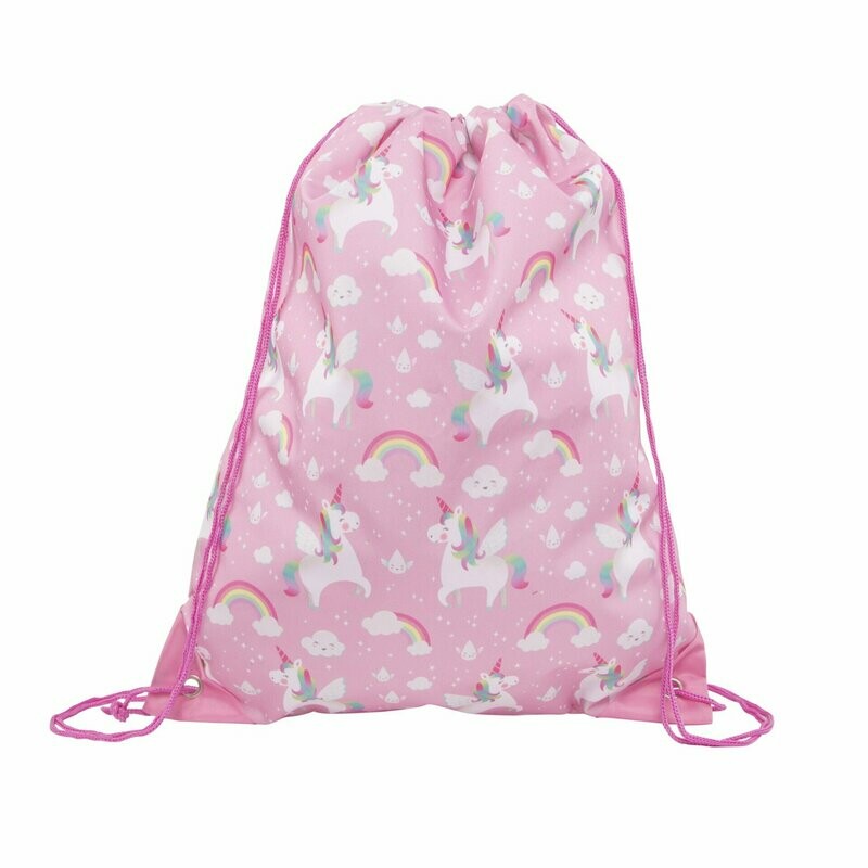 Rainbow Unicorn Drawstring Bag Sass & Belle