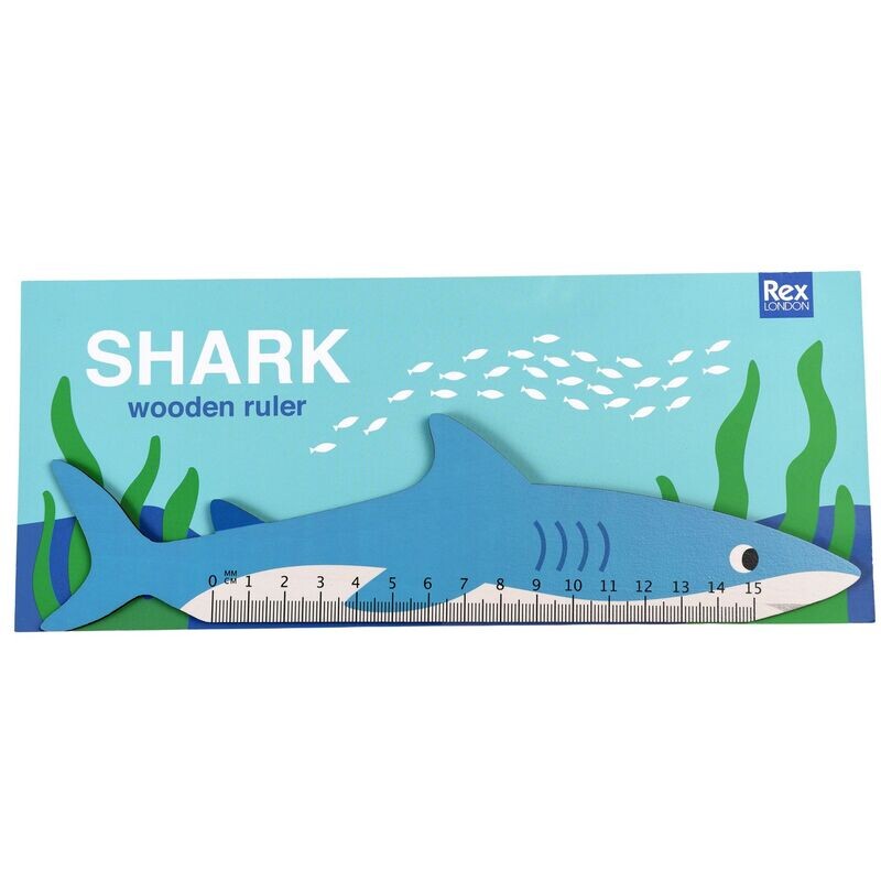 Shark Wooden Ruler