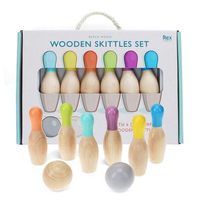 Wooden Skittles Set by Rex London