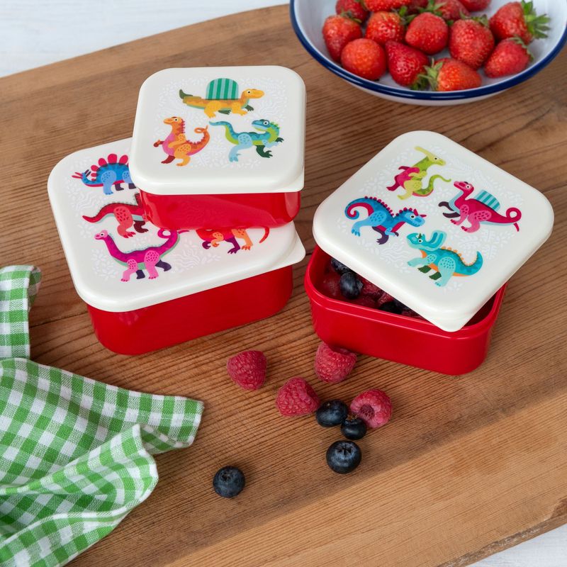 Baby Dinos Snack Pots (Set of 3) by Rex London