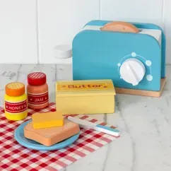 Wooden Toy Toaster Set  by Rex London