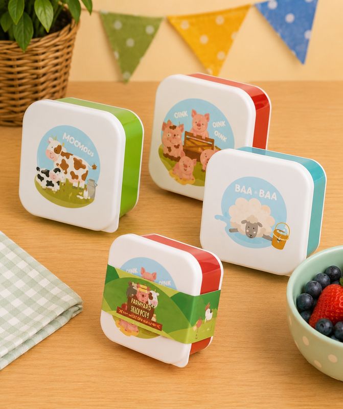 Bramley Bunch Farm Set of 3 Lunch Boxes