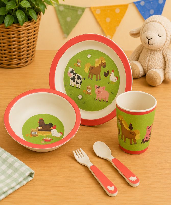 Bambootique Kids Dining Set- Bramley Bunch Farm