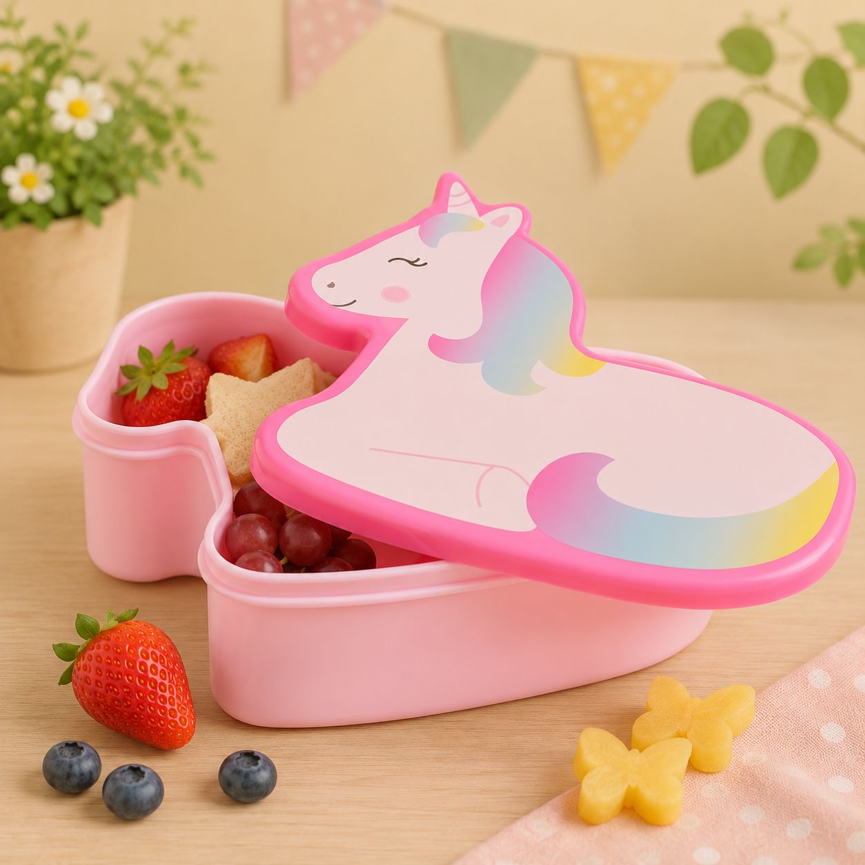 Betty the Rainbow Unicorn Lunch Box Sass & Belle
