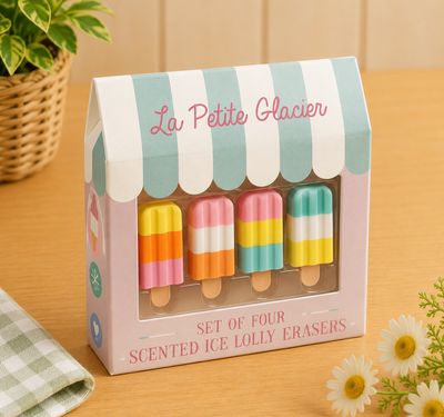 Ice Lolly Erasures ( Set of 4 ) Ice Lolly Erasures ( Set of 4 )