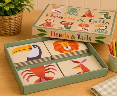 Heads and Tails Game - Colourful Creatures by Rex London. Heads and Tails Game - Colourful Creatures by Rex London.