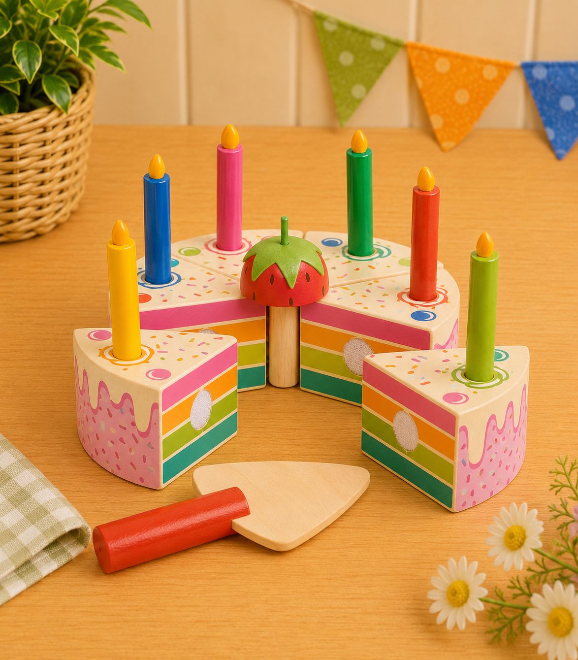 Tender Leaf Rainbow Birthday Cake