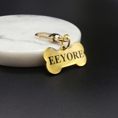 Gold Stainless Steel Pet ID Tag