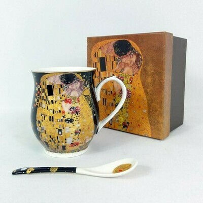 Krūze &quot;G.Klimt&quot;  ar karoti 350ml​