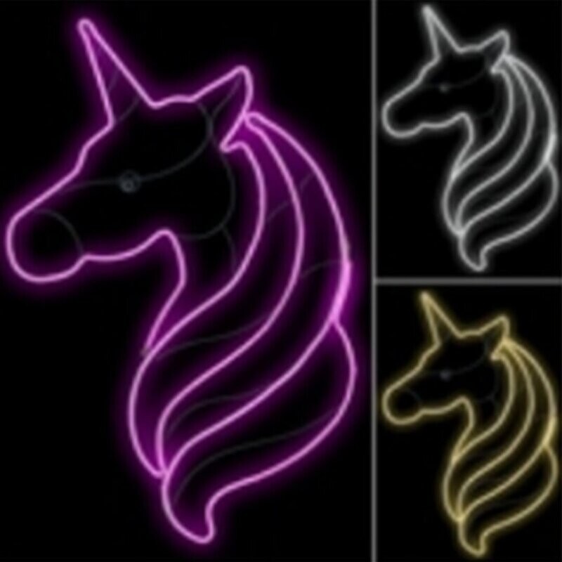 Licorne néon 120 cm