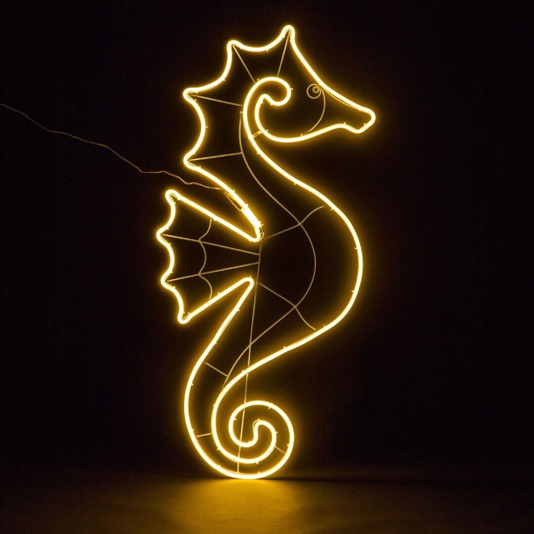 Hippocampe blanc 114 cm